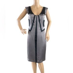 TSUMORI CHISATO 100% Silk Dress Colorblock
